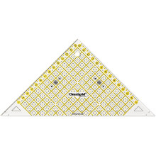 Prym Quick Triangle Ruler with cm Scale for 1/2 Squares Up To 15 cm