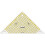 Prym Prym Quick Triangle Ruler with cm Scale for 1/2 Squares Up To 15 cm 1