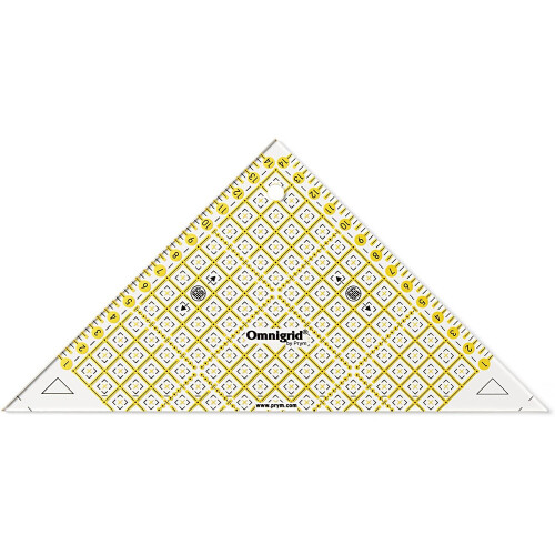 Prym Prym Quick Triangle Ruler with cm Scale for 1/2 Squares Up To 15 cm