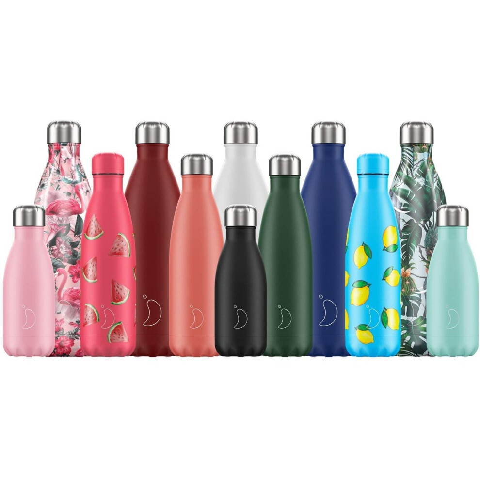 Chilly's Bottles | Leak-Proof, No Sweating | BPA-Free Stainless Steel | Reusable Water Bottle | Double Walled Vacuum Insulated | Keeps Cold for 24+