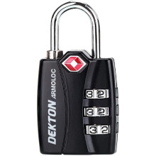 DEKTON DT71055 (SR4) 30mm TSA Approved Combination Padlock, Black