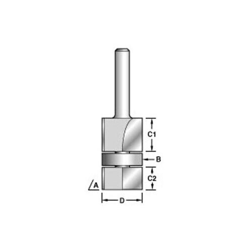 Trend Trend 46/7 X 1/4 Tungsten Carbide Double and Overlap