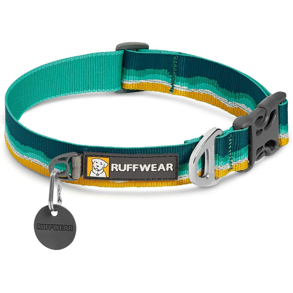 RUFFWEAR Crag Dog Collar, Reflective and Comfortable Collar for Everyday Use, Seafoam, 20"-26"