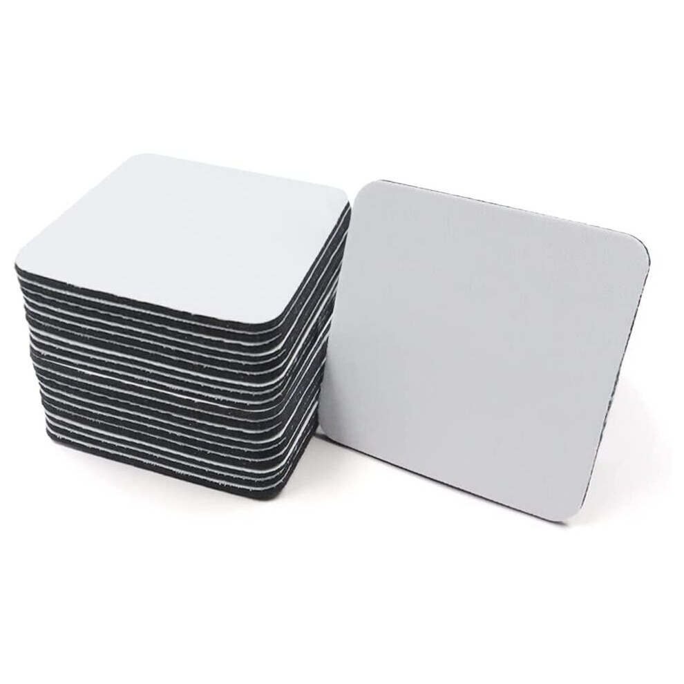 40 Pcs Sublimation Blanks Coasters, Square Sublimation Coasters, Blank Heat Transfer Cup Mat