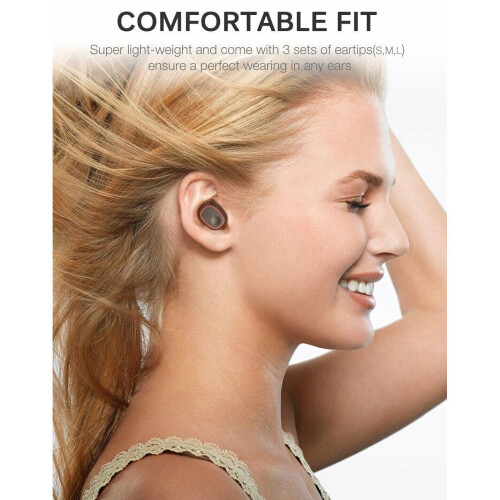 Wireless Stereo Headphones TWS Bluetooth In-Ear Earbuds with Case 2