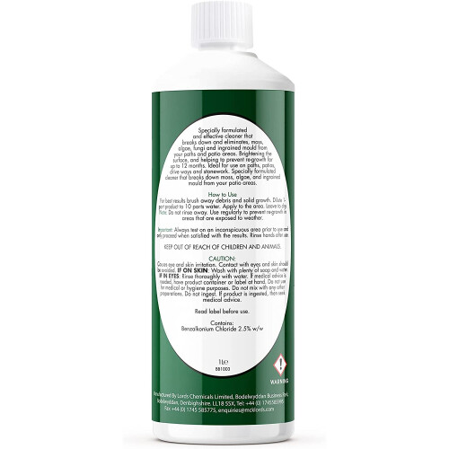 BritishBasics Path and Patio Cleaner | Mould, Moss and Algae Remover 1 Litre 1