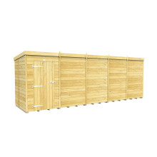 (5ft x 20ft Single Door Without Windows) Pent Shed 5ft x 20ft Fast & Free 2-5 Days Nationwide Delivery