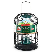 Walter Harrison's Wild Bird Feed Protector squirrel Proof Hanging Fat Ball and Suet Roll Feeder - 20 cm