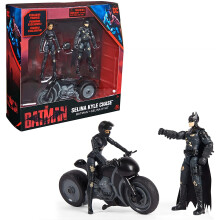 DC Comics 6060832 MOV VehiclewFigs WLMX 10 cm Playset Action Figures and Selina Kyle Bike with Accessories for Batman Movie