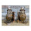 Pair of Detailed Steampunk Gold Owl Bookends | Book Worm Birthday Gift 1