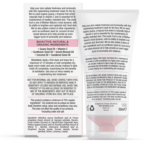 Dr. Organic Vitamin C Face Mask with Guava 50ml 1