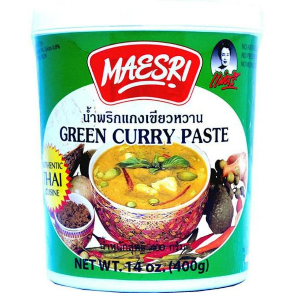 New Maesri Curry Paste Green 400G