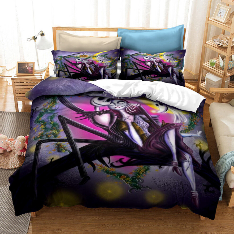 (Pattern 06, Double) The Nightmare Before Christmas Bedding Single Double King Duvet Cover UK