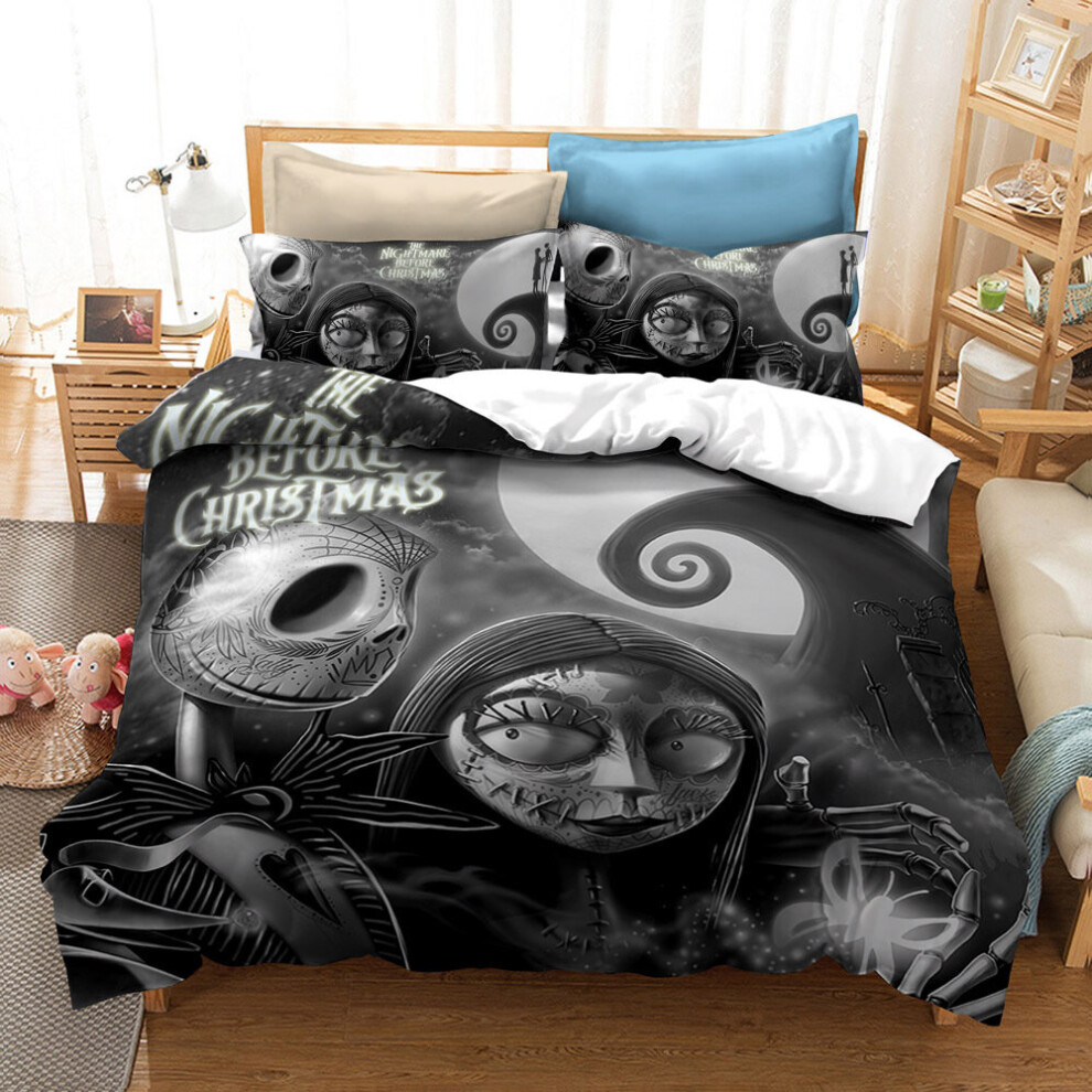 (Pattern 07, King) The Nightmare Before Christmas Bedding Single Double King Duvet Cover UK