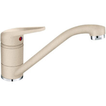 FRANKE Beige Kitchen Sink tap with Fixed spout Made of Granite Princess II 115.0470.654, Medium-Sized