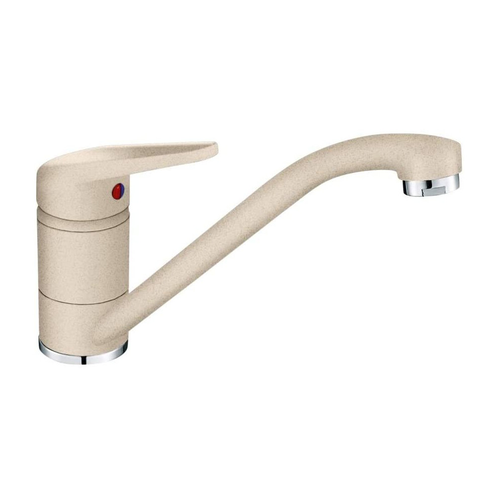 FRANKE Beige Kitchen Sink tap with Fixed spout Made of Granite Princess II 115.0470.654, Medium-Sized