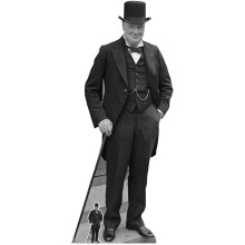 STAR CUTOUTS Ltd SC1451 Winston Churchill Conservative Politican Perfect for Historical, VE Day and Political Parties and Events with Free Mini