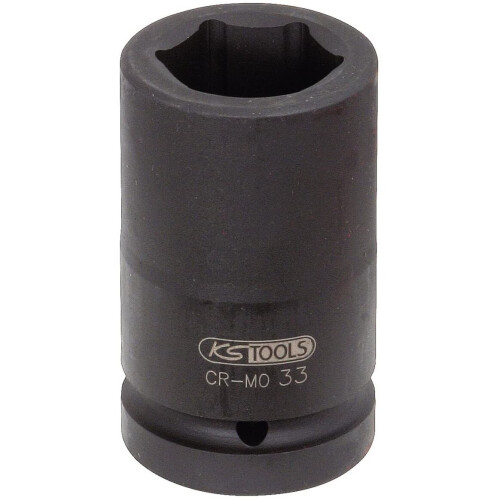KS Tools 515.1855 Hexagon impact socket, deep, 1", 55mm