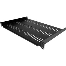StarTech.com Étagère Rack 19 pouces 1U - Plateau Rackable Universel Ventilé - Étagère Cantilever Baie de Brassage 19" - Rangement Ra