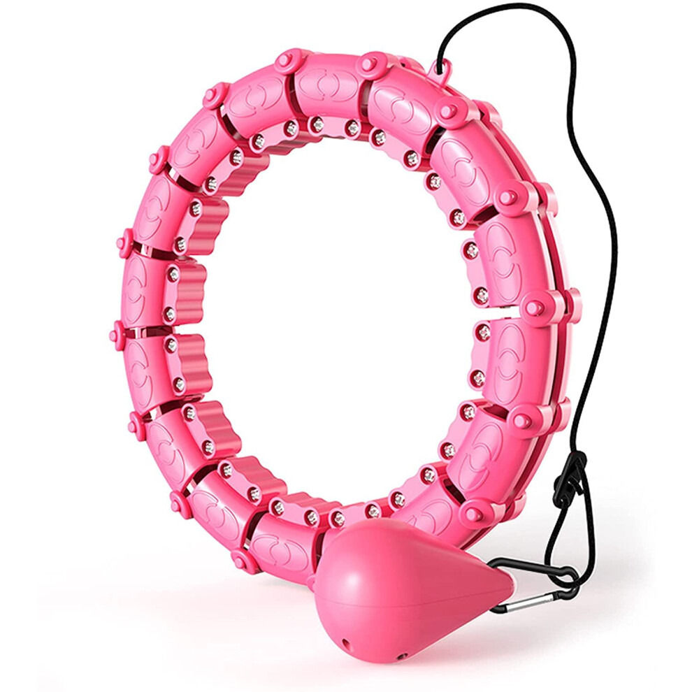 CINY Fitness Hula Hoops, Weighted Smart Hula Hoops, With Auto-Spinning Hoop 24 Detachable Knots Adjustable Weight Auto-Spinning... 