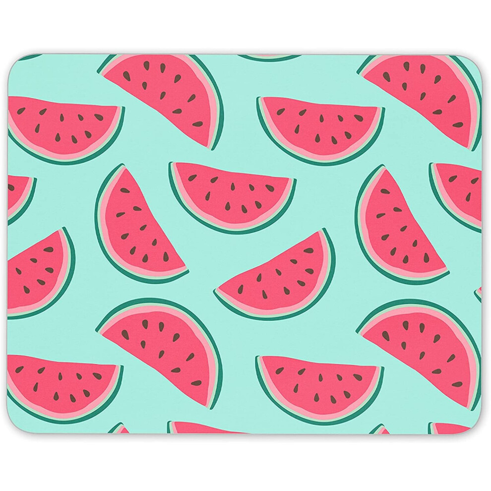 Funky Watermelon Print Mouse Mat Pad - Melon Fruit Summer Gift Computer #13203 7625894650273