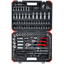 Composição do soquete - Gedore vermelho - R45603172 - 172 peças - 1/4" 3/8" 1/2" - Vermelho