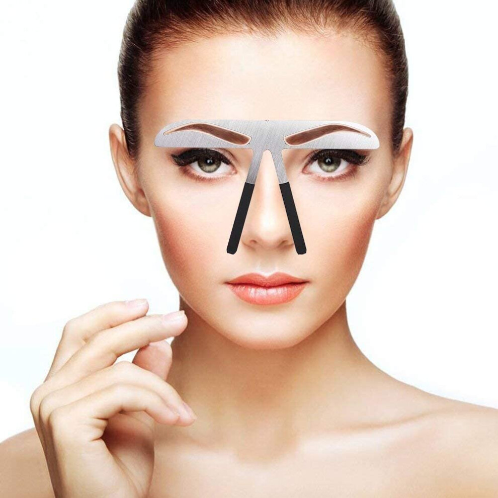 Eyebrow Stencils, 4 Types Eyebrow Kit Easy Makeup Shaping Template Permanent Eyebrow Ruler Eyebrow Measure Balance Extension Eyebrow Shape-image-OPC-P8YV96F-NEW