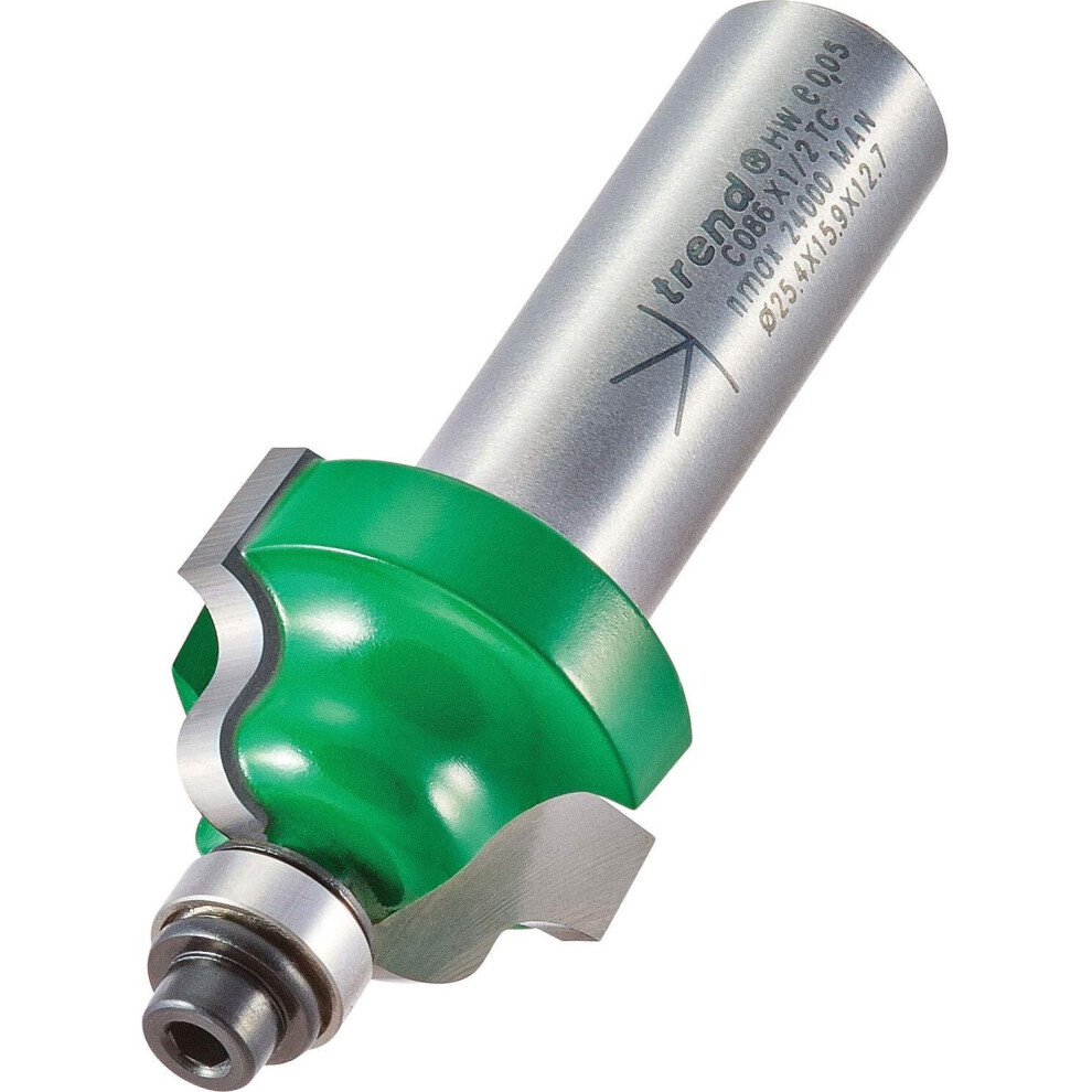 Trend C086x1/2Tc Guided Ogee Radius 4.0 X 15.9Mm Cut, Silver