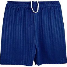 (Navy, 9-10 Years) Boys School Shorts Football Stripe Shorts PE Uniform 3-13 Years