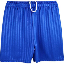 (Blue, 4-5 Years) Boys School Shorts Football Stripe Shorts PE Uniform 3-13 Years