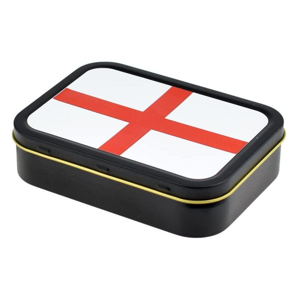 Smoking Accessories - Tobacco Tin Tibt155-2 Oz English Flag Tobacco Or Storage Tin