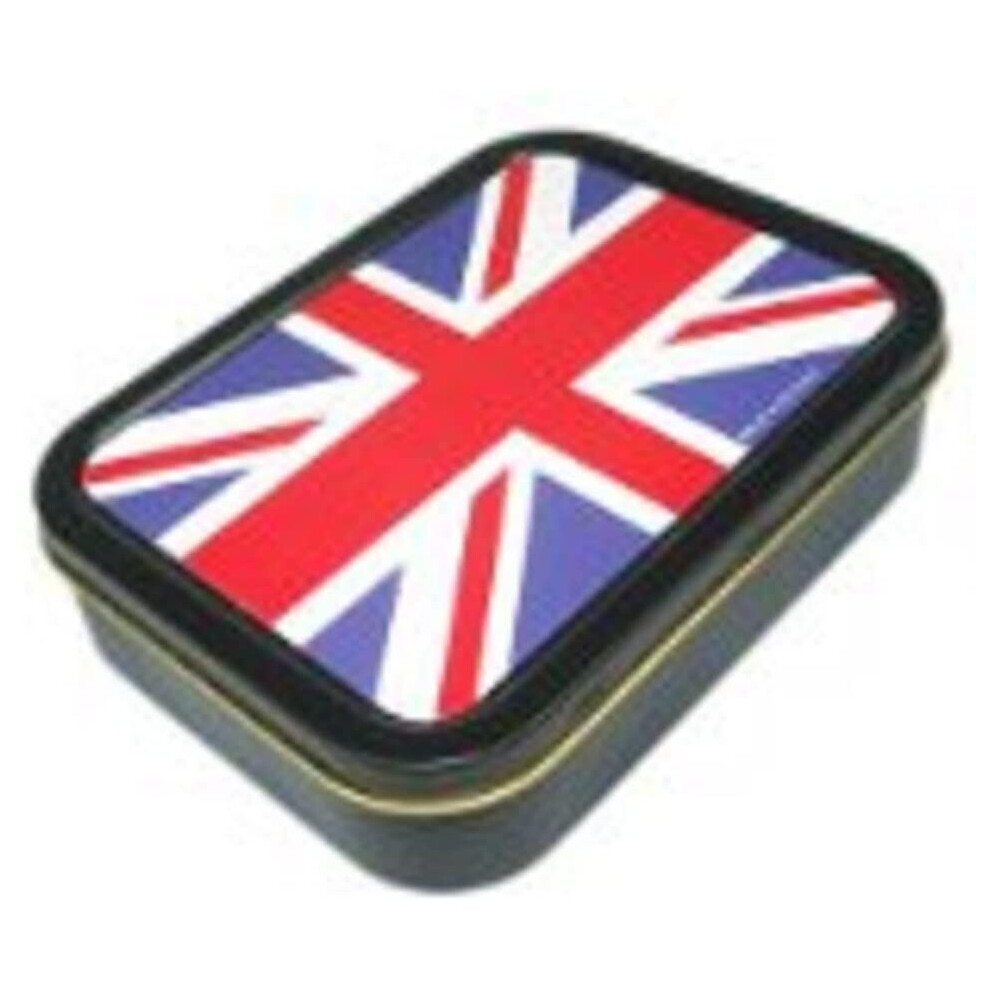 Smoking Accessories - Tobacco Tin Tibt9-2 Oz Union Jack Flag Tobacco Or Storage Tin