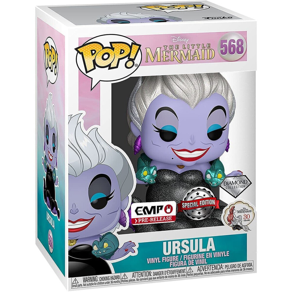 Arielle, die Meerjungfrau The Little Mermaid Disney Villains - Ursula (Diamond Glitter Edition) Vinyl Figure 568 Unisex Funko Pop! Standard