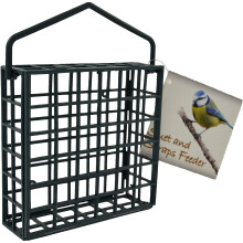 Green Jem BF3PLASTIC Plastic Dual Suet/Scraps Wild Bird Feeder, 14x4.5x19 cm
