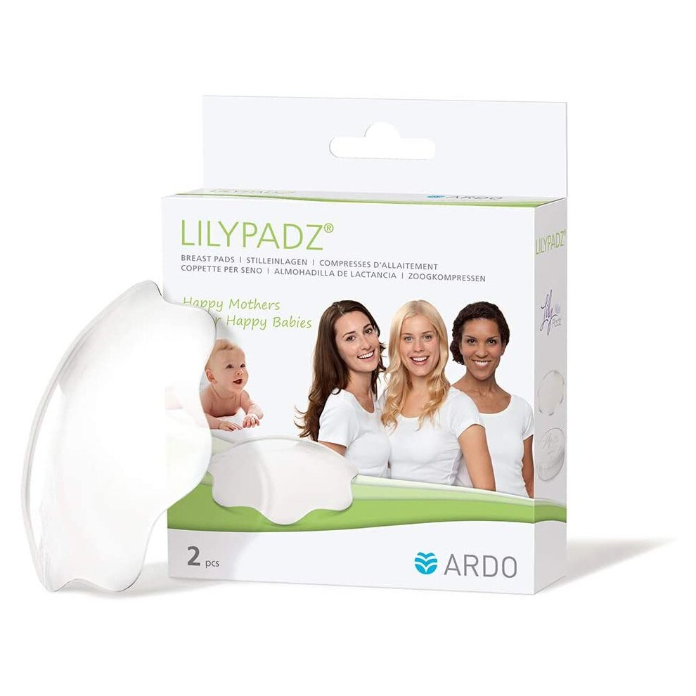 LilyPadz Reusable BPA Free Silicone Breast Pads - Self Adhering and Breathable