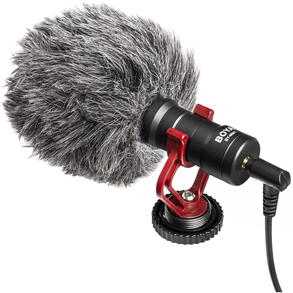 Leaningtech Boya By-Mm1 Universal Cardiod Shotgun Microphone For Smartphones Dslr Camera Camcorder 4897075441595