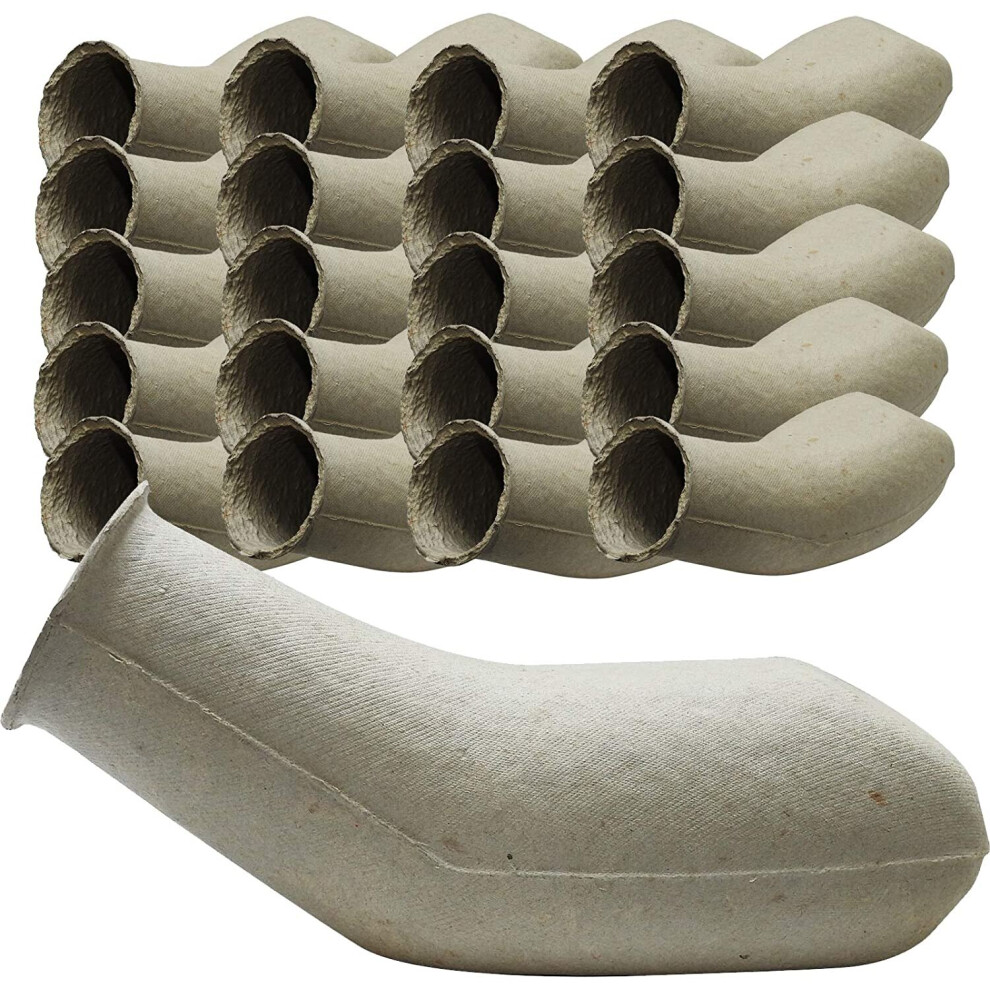 Steroplast 20 Pack 800Ml Disposable Cardboard Pulp Maceraterable Male Urine Urinal Bottle
