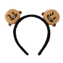 (Potato) BT21 LINE Friends 3D Plush Cartoon Makeup Hair Band Womens Headband