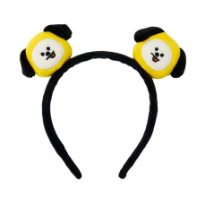 (Dog) BT21 LINE Friends 3D Plush Cartoon Makeup Hair Band Womens Headband