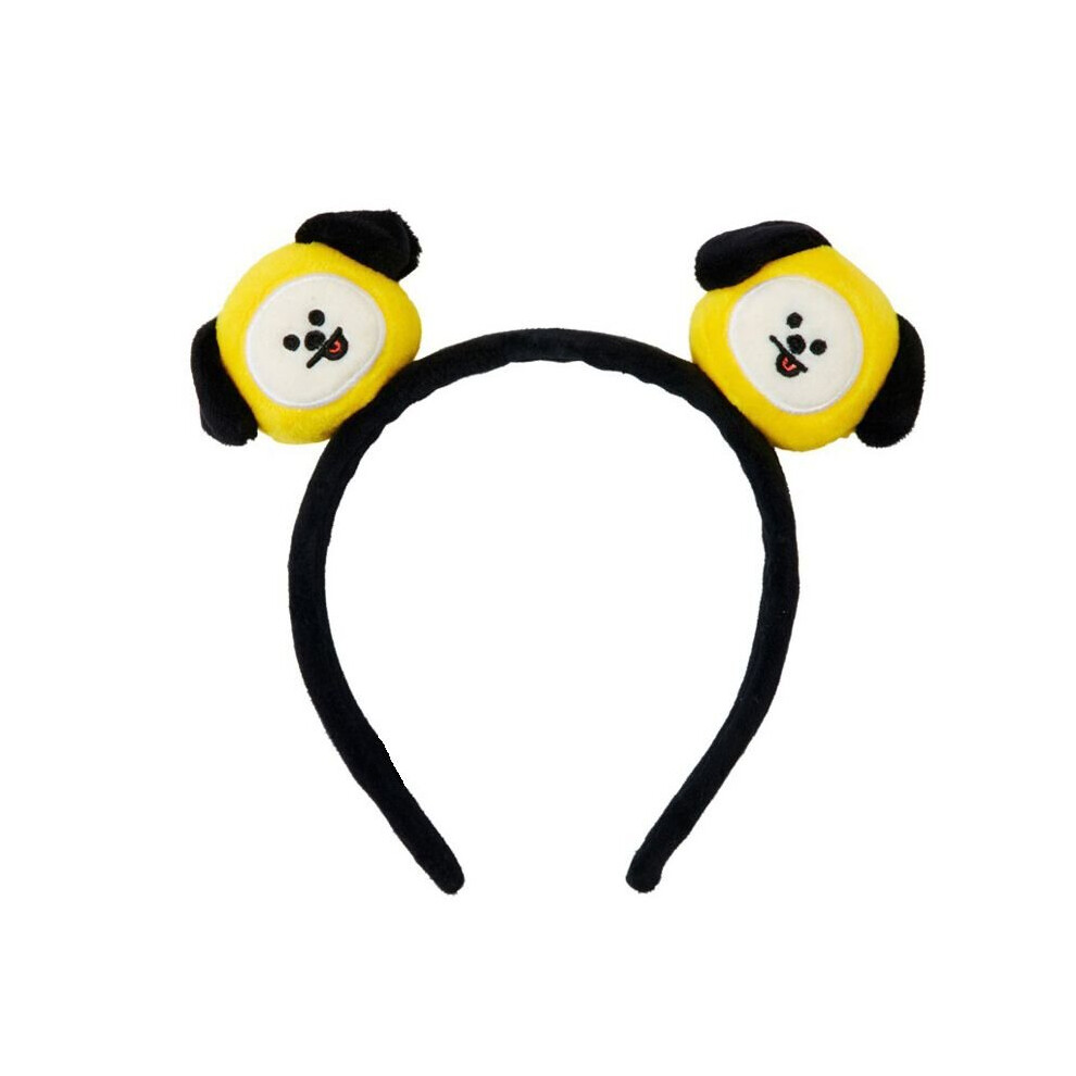 (Dog) BT21 LINE Friends 3D Plush Cartoon Makeup Hair Band Womens Headband