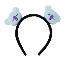 (Koala) BT21 LINE Friends 3D Plush Cartoon Makeup Hair Band Womens Headband