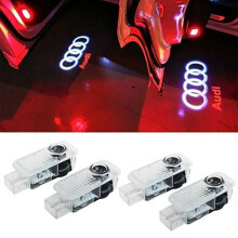 Puddle Shadow Car Door Lights For AUDI 2x LED Laser Projector Logo Lamp Courtesy