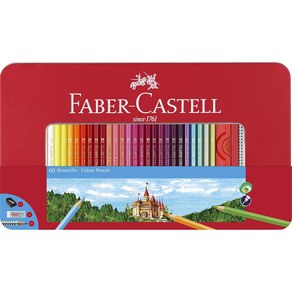 Faber-Castell 115894 Hexagonal Colour Pencil (Pack of 60)