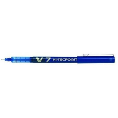 Pilot Pilot V7 Hi-Tecpoint Rollerball Pen, 0.7 mm Tip - Blue