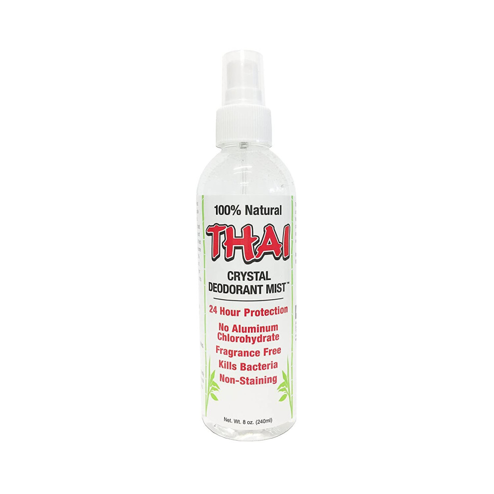 Thai Crystal Deodorant Thai Deodorant Stone Thai Crystal Mist Pump, 8 Fluid Ounce