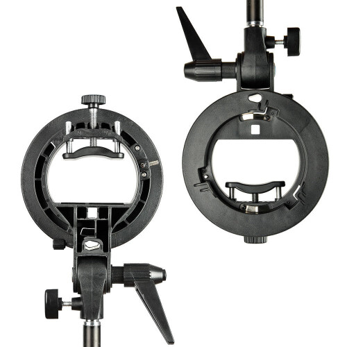 S-Type Bracket Bowens Mount Holder for Speedlite Flash Snoot Softbox 2