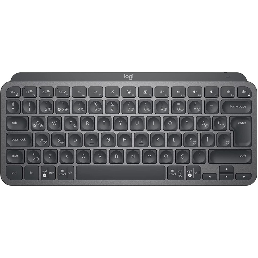 Logitech Mxkeys Mini Wrls Illuminated Kb Graphite - Pan - Nordic