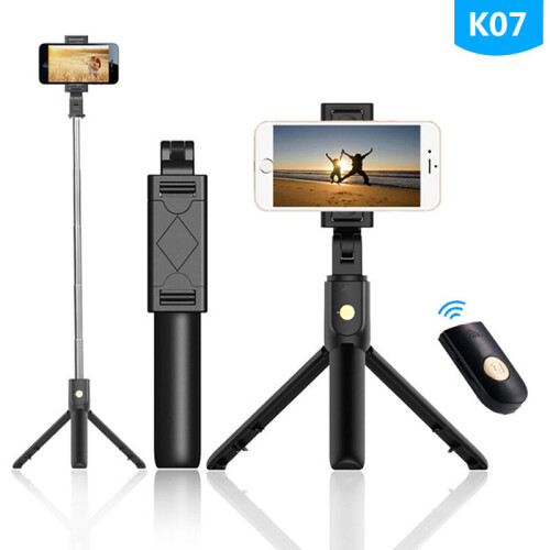 All in One Extendable & Portable iPhone Tripod Selfie Stick + Remote