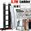 5.7M Aluminium Folding Ladder Extendable Ladder 4X5 Step w/2 Platform 1