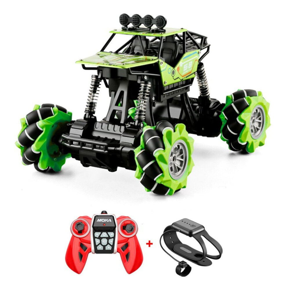 (Green) 4WD 2.4GHz Off-Road RC Crawler Stunt Car